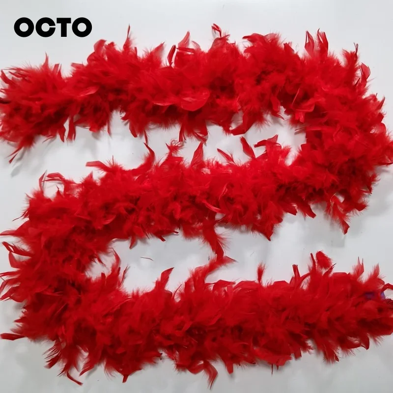 80G 2M Carnival Party Events Decoration Turkey Chandelle Feather Boas DIY Sewing Crafts