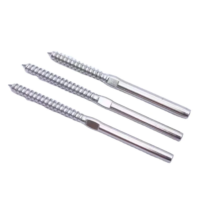 Заводская оцинкованная углеродистая сталь двухсторонняя Резьбовая вешалка болты дюбель винт вентиляция двойной резьбовой