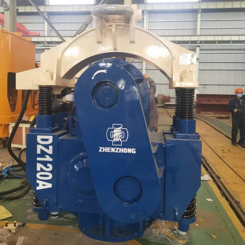 Zhenzhong manufacturer DZ120A electric vibro hammer for drive casing and pipe in China