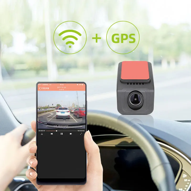 Заводская цена новинка GPS DVR Автомобильная камера 4K видеорегистратор с беспроводным подключением к мобильному приложению