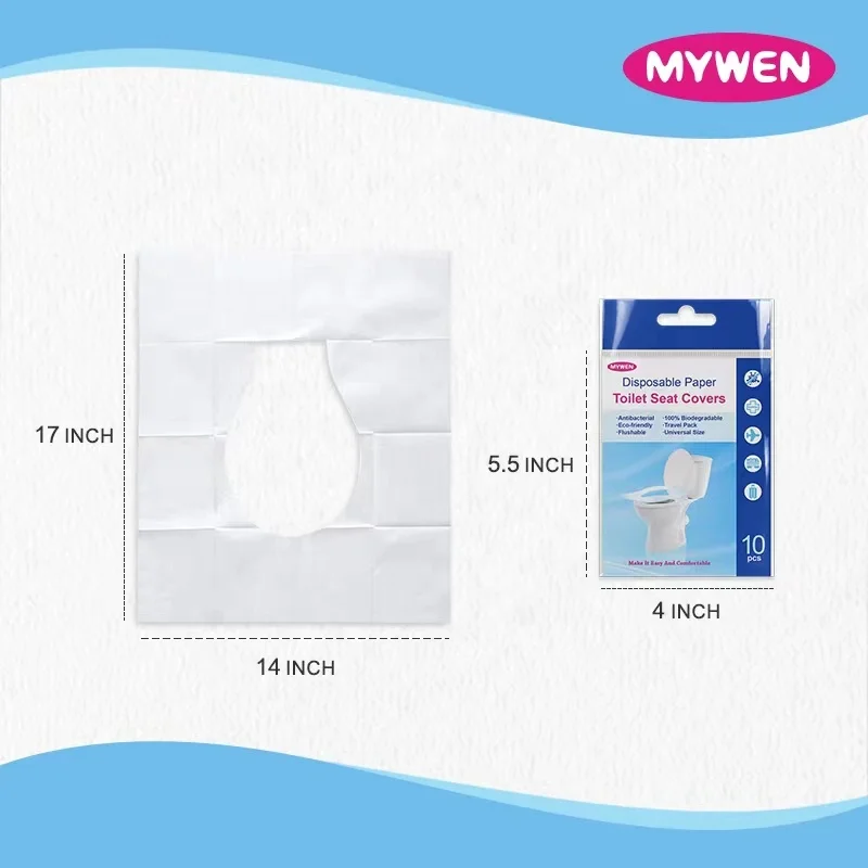 5000 Count 1/16 Fold 100% Virgin Pulp 42*36cm Hotel Restaurant Travel Pack Flushable Disposable OEM Paper Custom Bathrooms