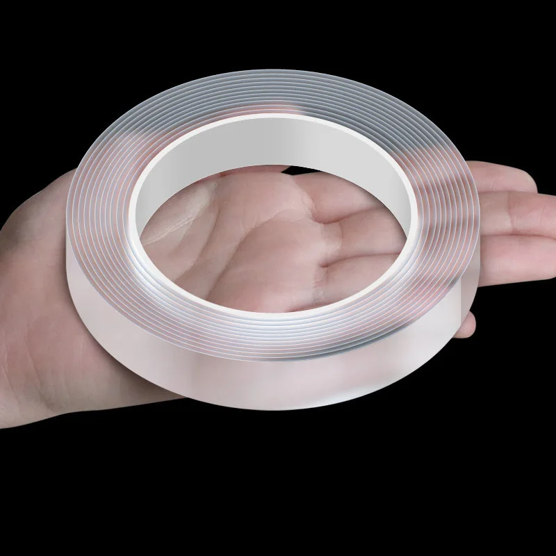 Self Adhesive Fashion Pet Nano Grip Tape Clear Reusable Acrylic Foam Gel Heavy Duty Double Sided Nano Tape 5 m