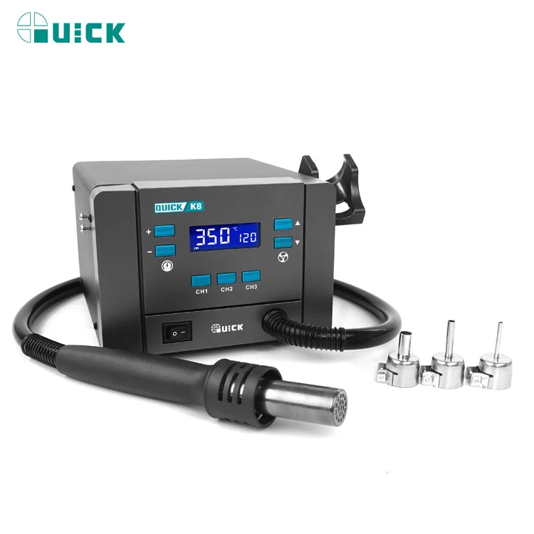 New Quick K8 Lead-free Soldering Station  For Repair Mobile Phone IC Chips Welding Station Hot Air Gun Station