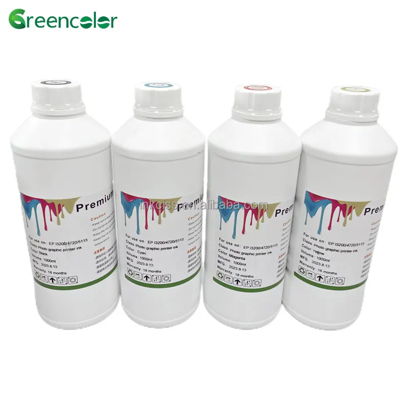 Eco-friendly 1000ml water based carton corrugated cardboard box printing dye/pigment ink for digital printing system