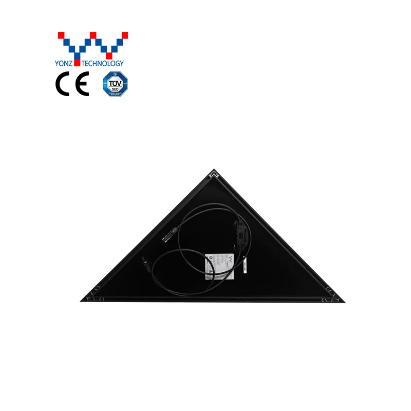 Yonz small black solar panel New energy photovoltaic roof tile for power generation off-grid solar power