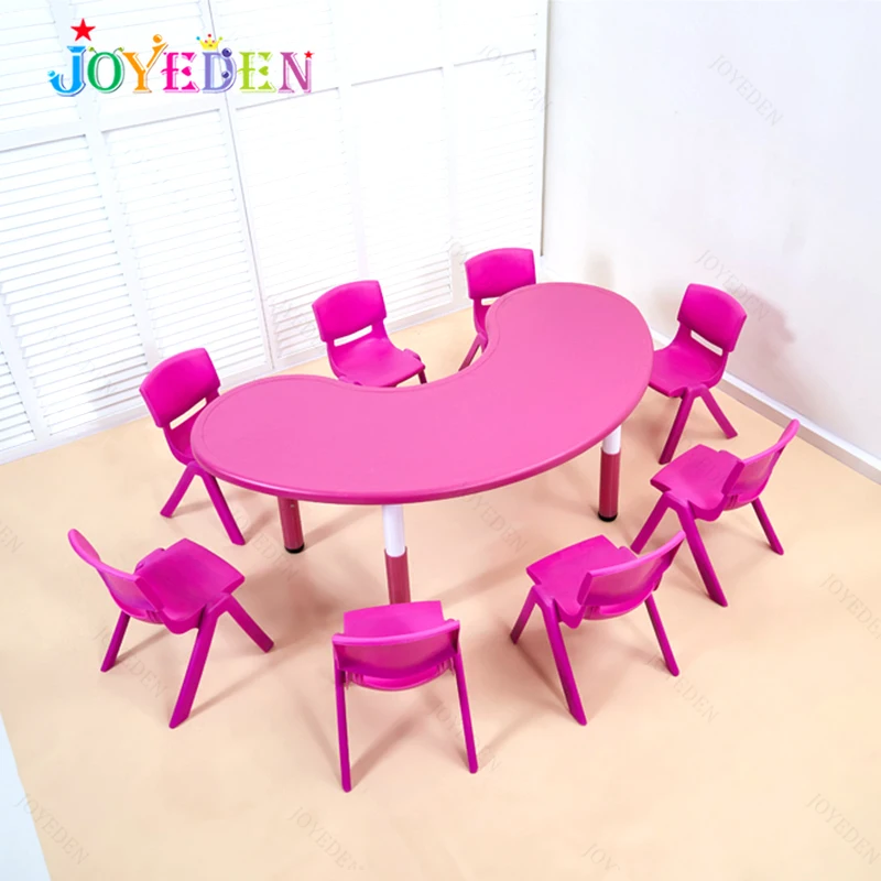 Modern Nursery Colorful Daycare Furniture primary school student children study tables and chairs for classroom