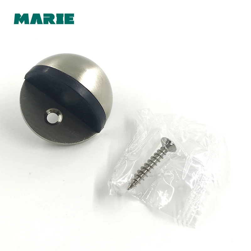 High standard interior zinc round rubber floor mounted door stop