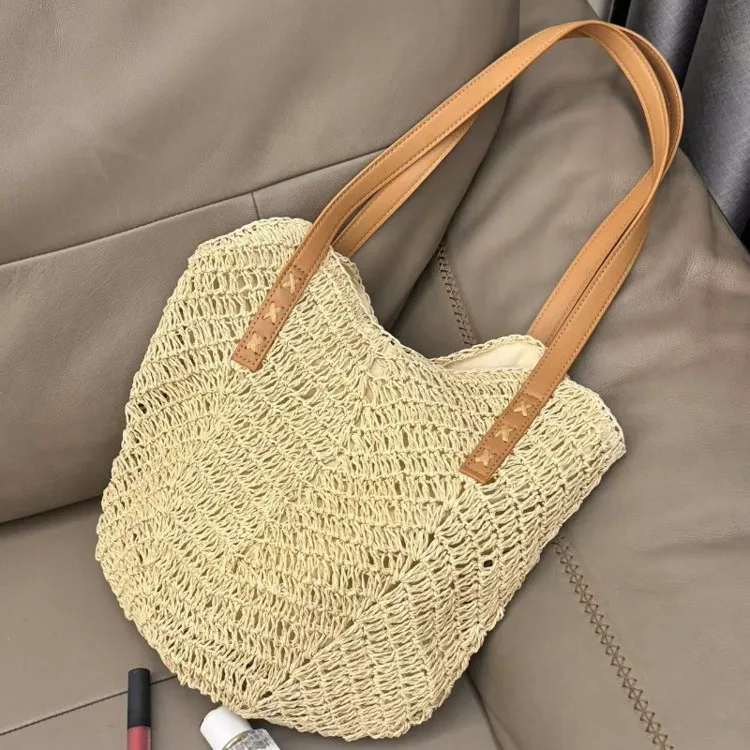 African Luxury Brand Camel Straw Raffia Borsa A Secchiello Bolsas De Balde Feminina Tipo Braided Branded Beg Lady Bucket Bags