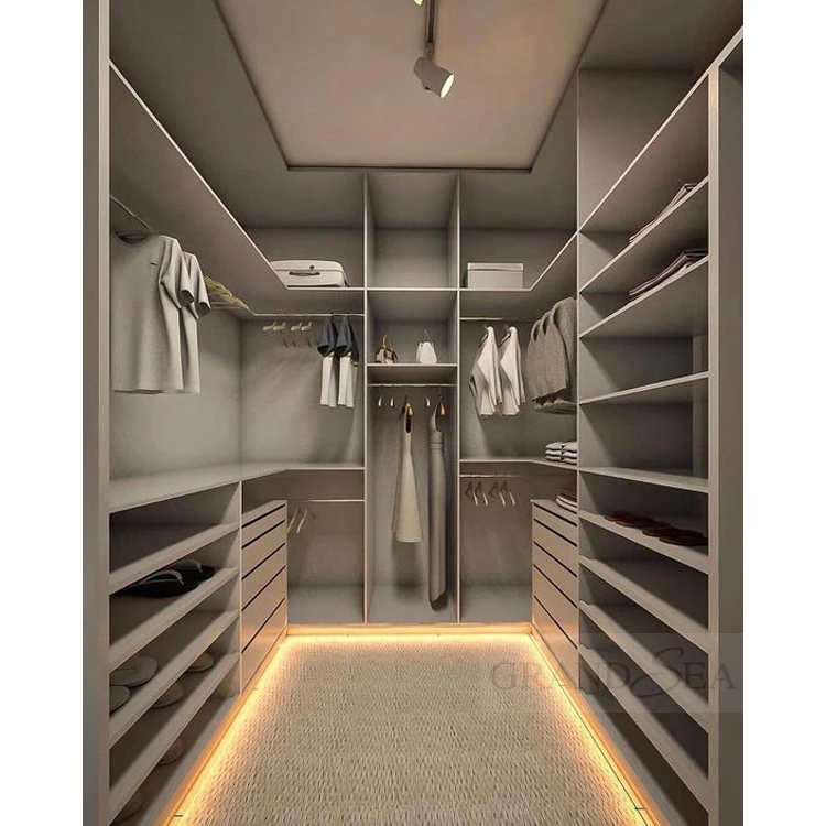 Kids Wardrobes Wooden Wardrobe With Shelf and Hanger Cheap Ready Made Walk in Closet Wardrobe