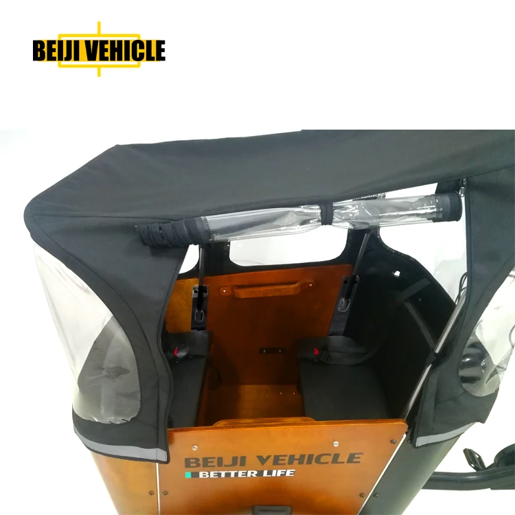 electric delivery tricycle with cabin 3 wheel e cargo bikes