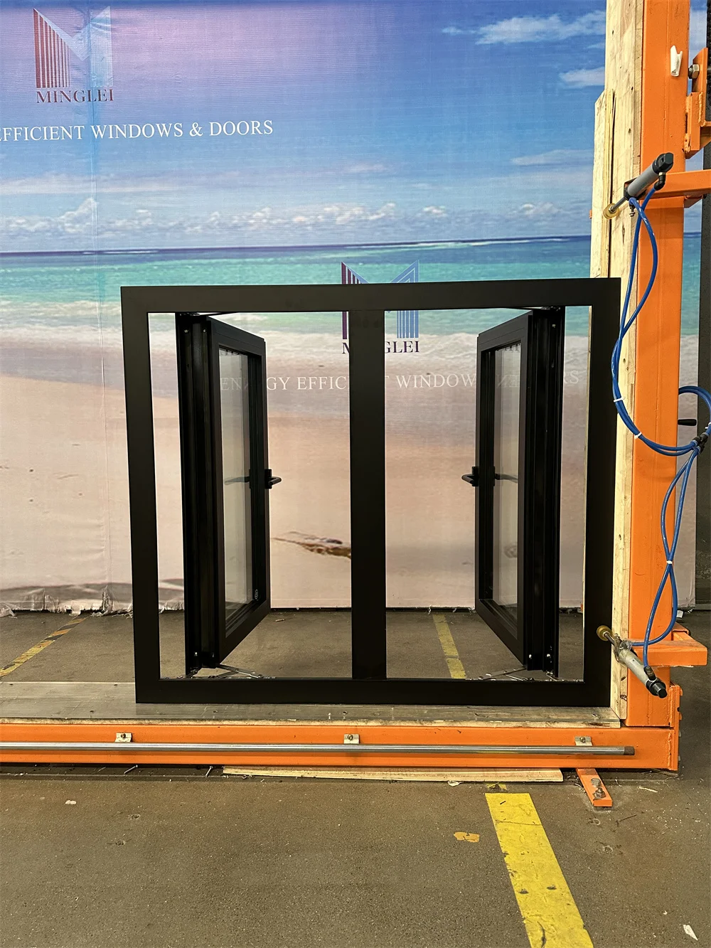 European Standard Swing Windows Thermal Break Window Double Glazed House Aluminum Casement Window