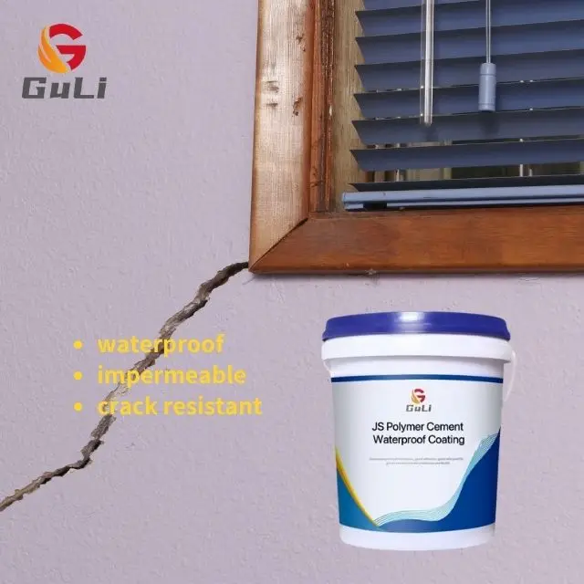 cheap solution oncrete roof JS waterproof coating underlayment interior and exterior walls construction materials