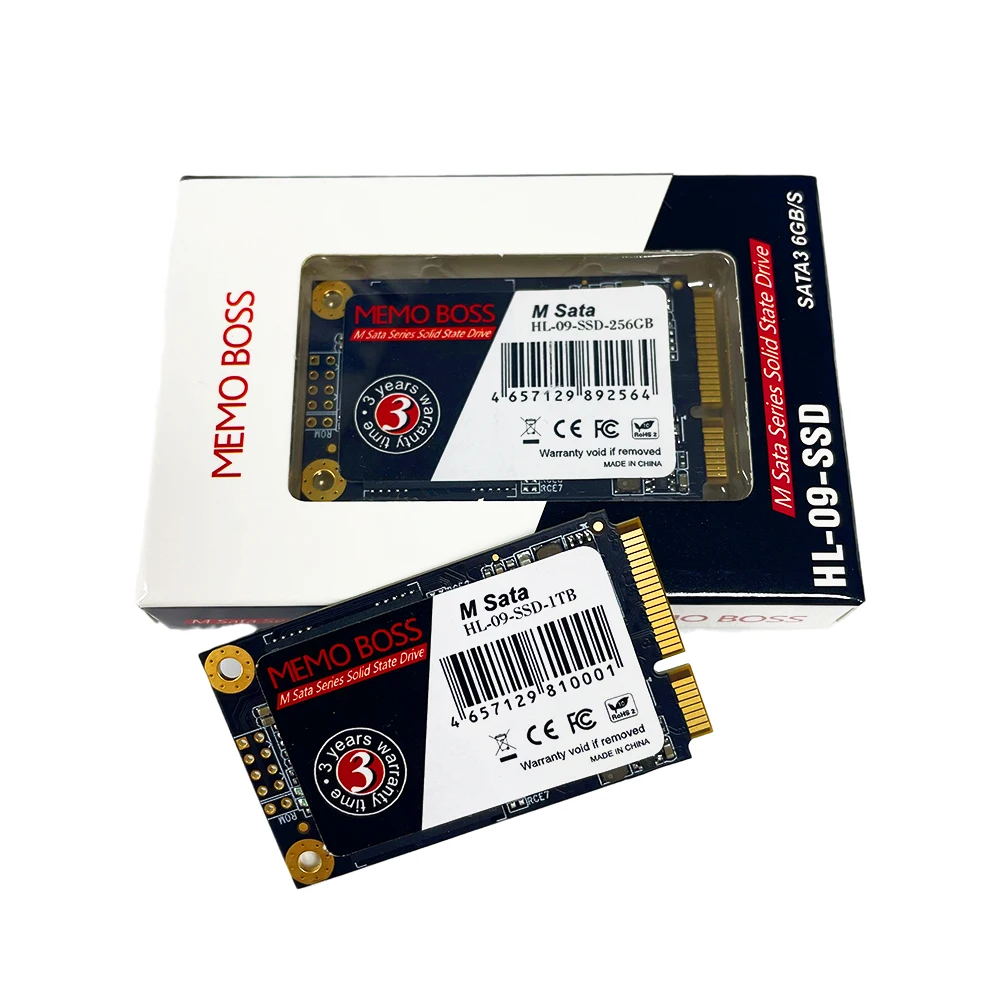 OEM SSD mSATA Half Size 128GB 256GB 512GB 1TB SATA3 MEMOBOSS Solid State Drive ssd 256 gb For Desktop And Laptop