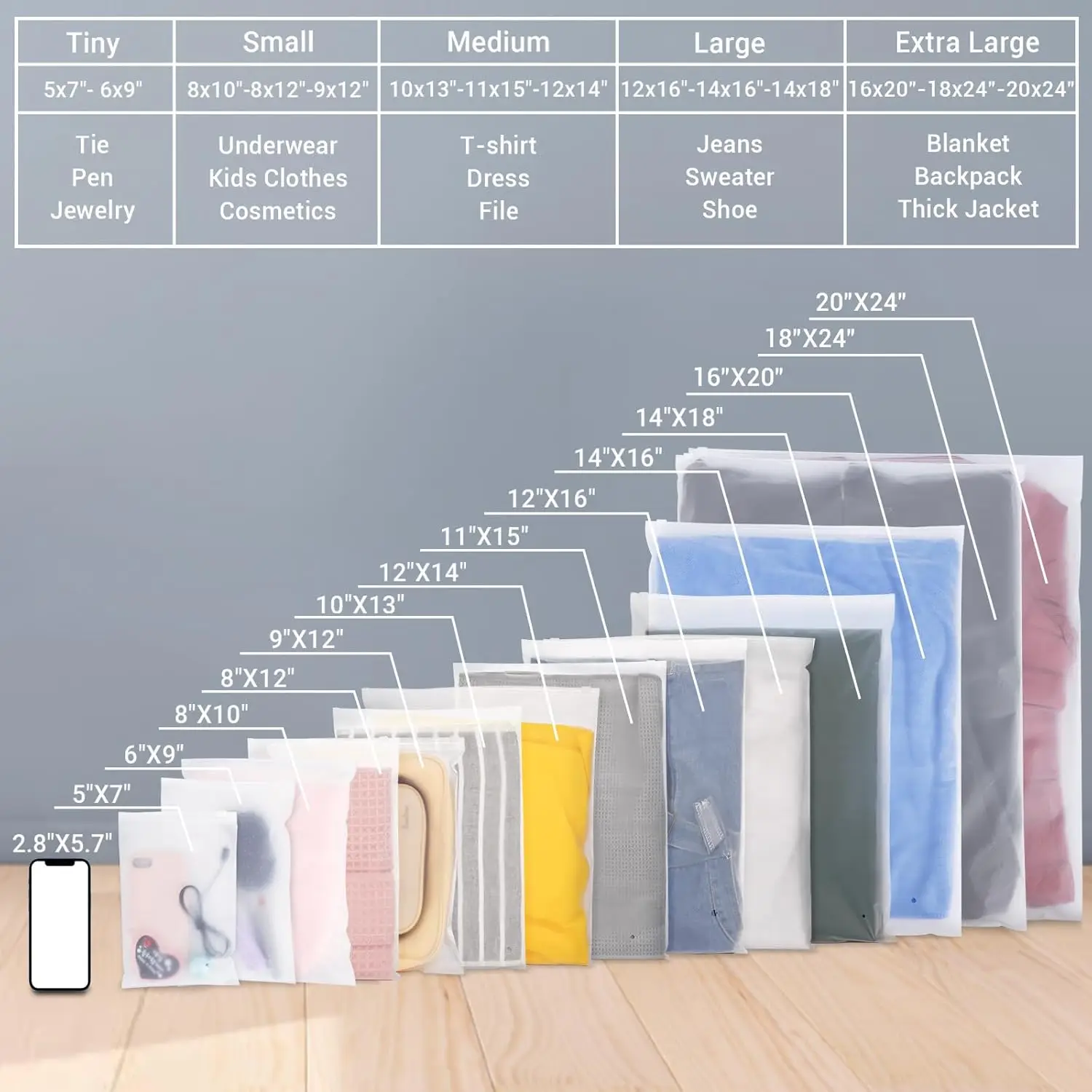 Hey! 100% Biodegradable Matte Frosted Transparent Custom Logo Printing Plastic Packaging Zip Lock Ziplock Zipper Bag