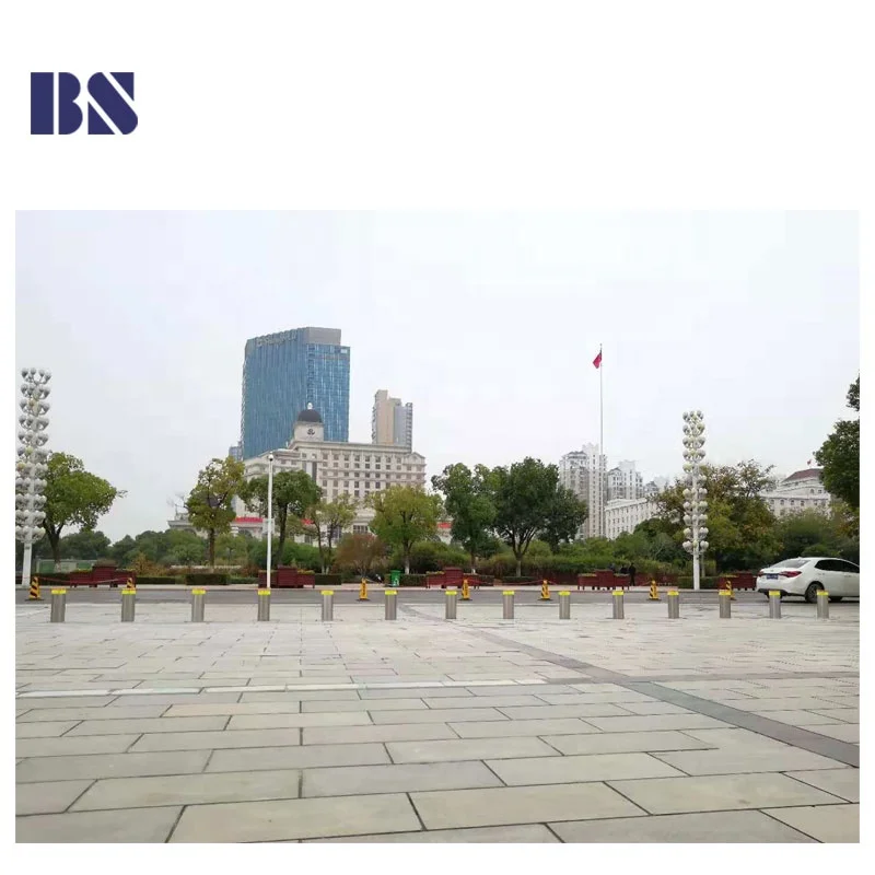 Безопасный Электрический подъемный гидравлический Дорожный столбик с фонарями и зуммером