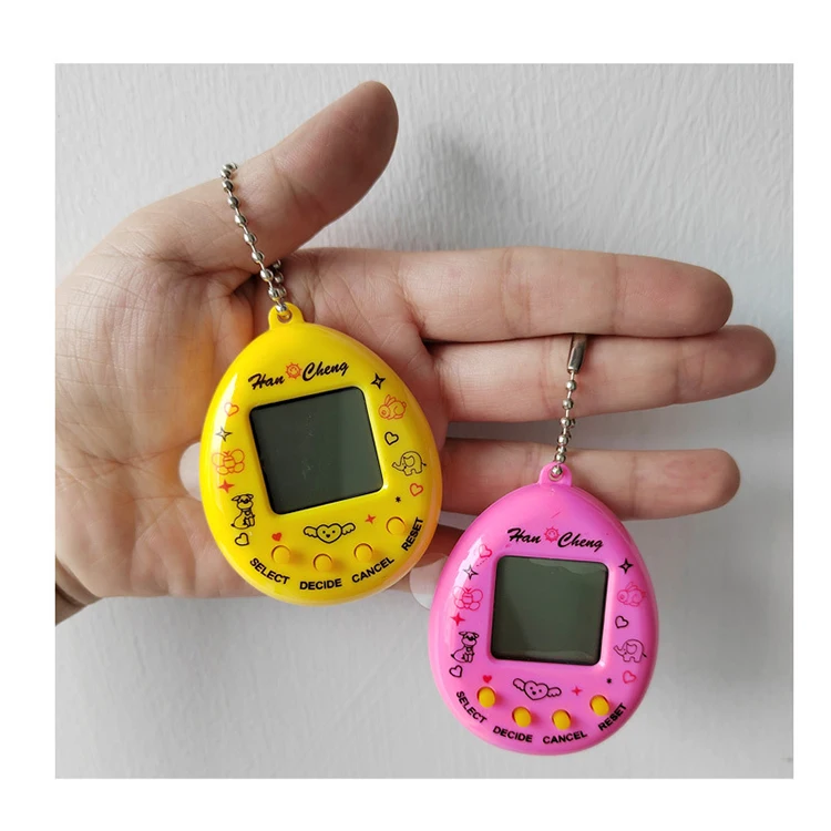 Luxury High Quality Peach Heart Transparent Electronic Nurturing Pet Machine Interactive Mini Virtual Pet Game Machine