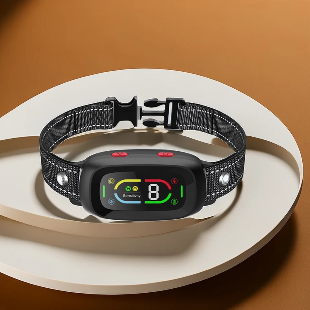 AD S02 Beep Vibration Electric Electronic 6 Levels Shock 4 Modes Dog Training Collar Dog Bark Collar For House Pet Dogs