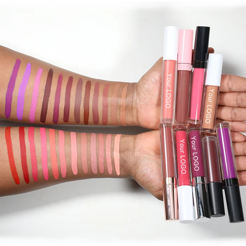 HEYUE Create Private Label Cruelty Free Cosmetics Kissproof Creamy Lipstick Wholesale Long Lasting Matte Liquid Lipstick