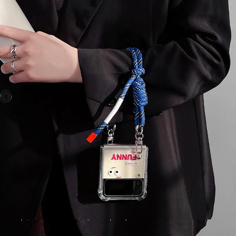 Синий Регулируемый чехол для телефона в виде маленького монстра простой ремешок для мобильного телефона