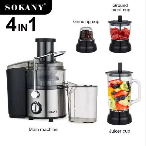 4 in 1 stainless steel juicer Mixer PC food grade cup Multi purpose Mixer LED indicator juicer grinder blender SK-4009