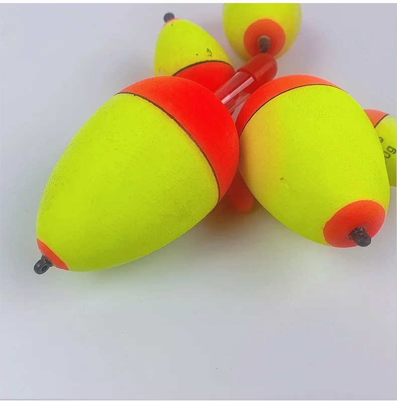 Long Throw EVA Foam Fish Float with Luminous Stick Wild Fishing Belly Insert-Foam Chain Fish Float