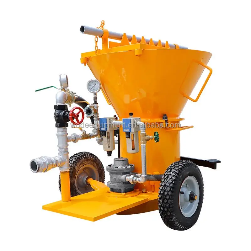 HWZ-6AR/RD Air Driven Refractory Gunning Machine China Manufacturers Dry Iron Wheel Refractory Shotcrete
