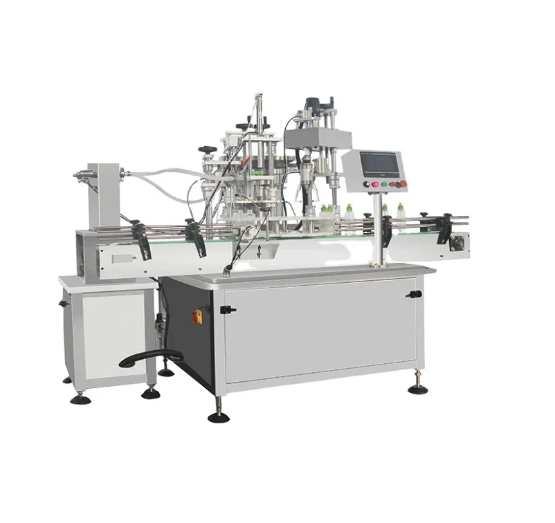 Automatic liquid alcohol hand sanitizer lotion bottle essential oil filling capping machine