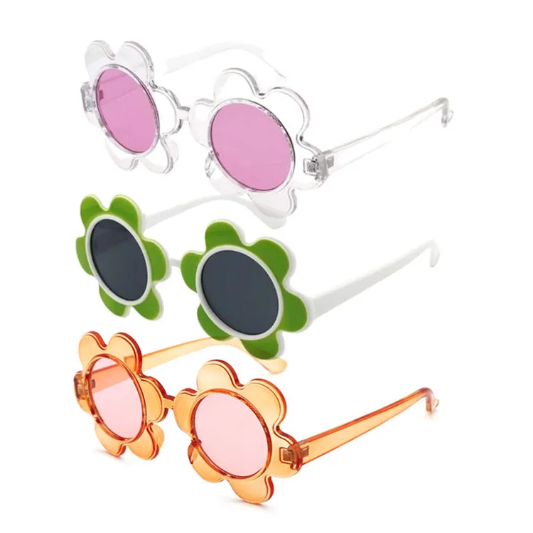 VIFF HP18565 2022 New Design Sun Flower Women Glasses Flowers Shaped Sunglasses for Adult