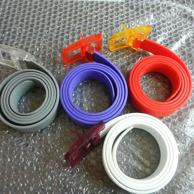 Custom High Quality Silicone Waist Belt Cut-to-Fix Adjustable Golf Rubber Belts Factory Made Directly