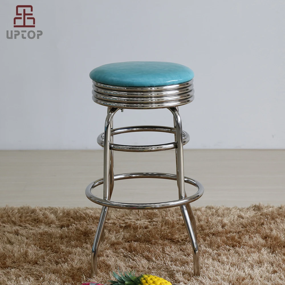 (SP-BS427) Diner Bar Stool - Vintage Restaurant American 50s Style Stools for Sale