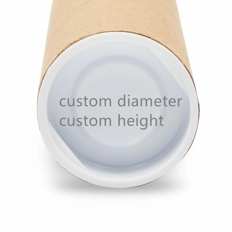 Logo Printed Custom Heavy Duty Kraft Mailing Tubes,Cardboard Shipping Tubes With Cardboard End Cap