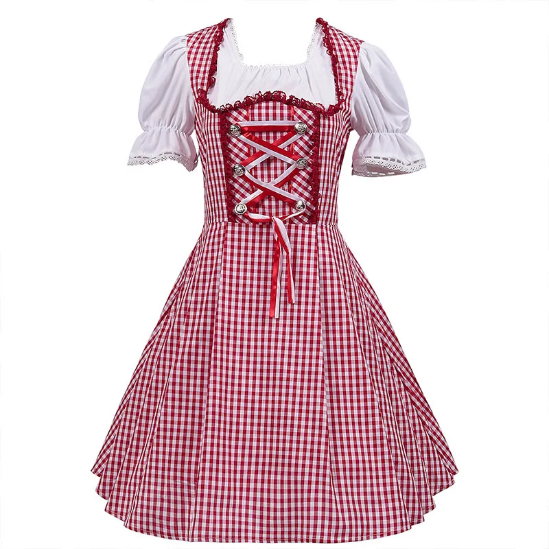Traditional German Halloween Dress Oktoberfest Costumes Women maid Dresses for Beer Festival Oktoberfest Costume