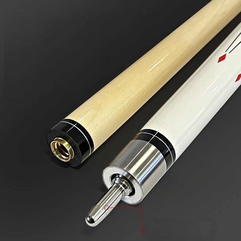 High-grade 1/2 split maple 147cm pool cue with 13mm tip
