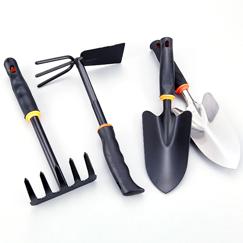 6 pcs iron and rubber handle garden tool mini garden tool set