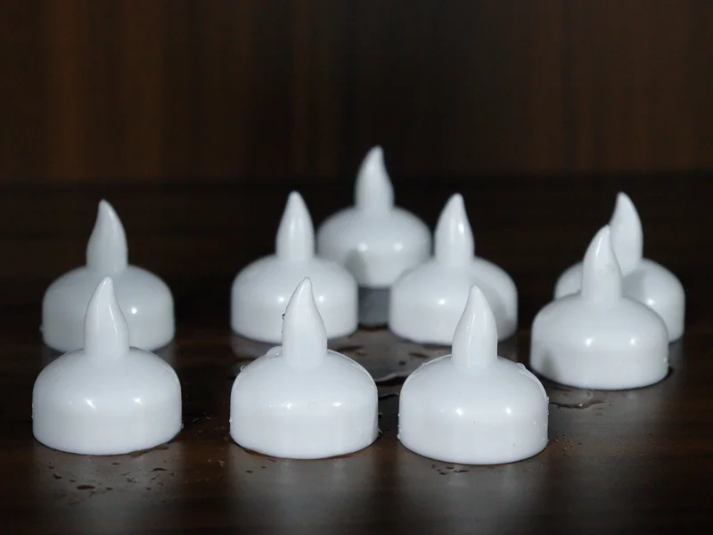 Battery Operated Smokeless Velas Led Candles Flameless Waterproof Water Floating