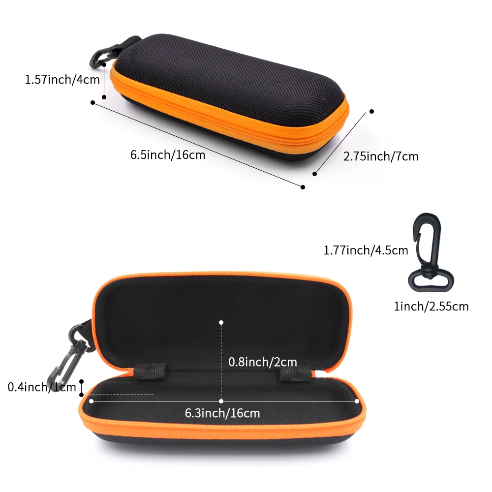 China Factory EVA Glasses Case Unisex Semi-Hard Shell Travel Zipper Eyeglasses Case Custom Logo Protective Case For Glasses