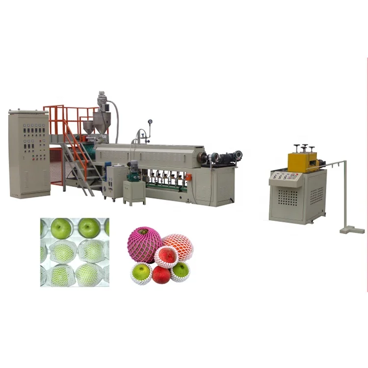 HEXING Manufacturer Custom Epe Foaming Fruit Net Extrusion Machine Line