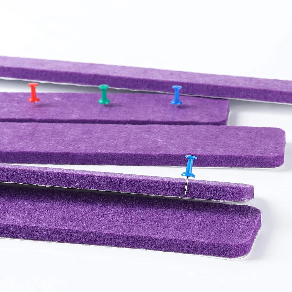 
Supplier self-adhesive felt bulletin board bar strip pin board bar for coffee shop 