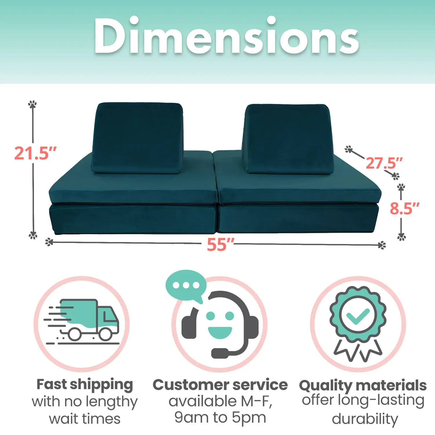 Pattern Printing Creative Kids waterproof 6 Piece Soft Furniture Play Set multiversus how to china made play couch co op