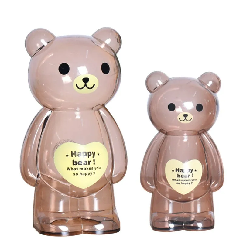 Transparent  Multifunction Piggy Banks For Kids Money Saving Box  Bear Coin Bank Gifts For Children