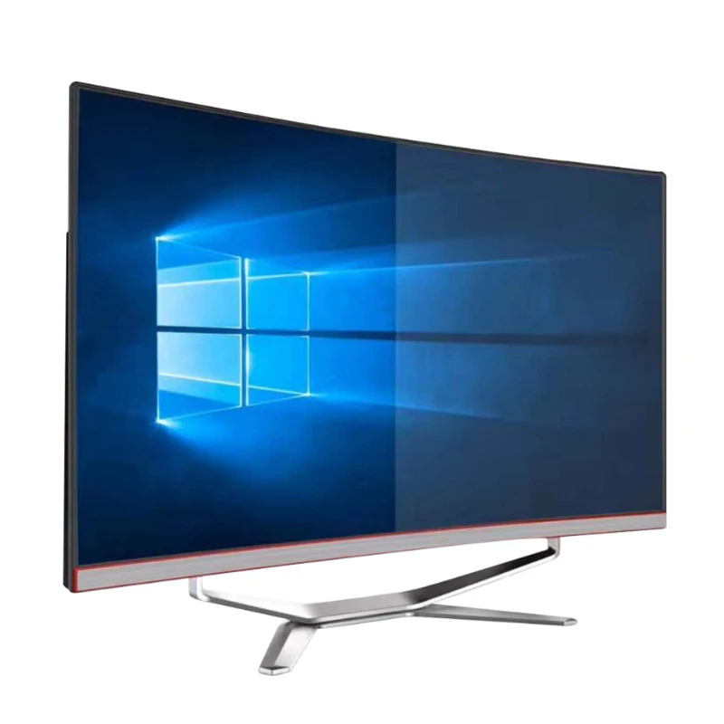 Computer all in one manufacturers direct four core single display game 27 inch curved all in one PC computer full set