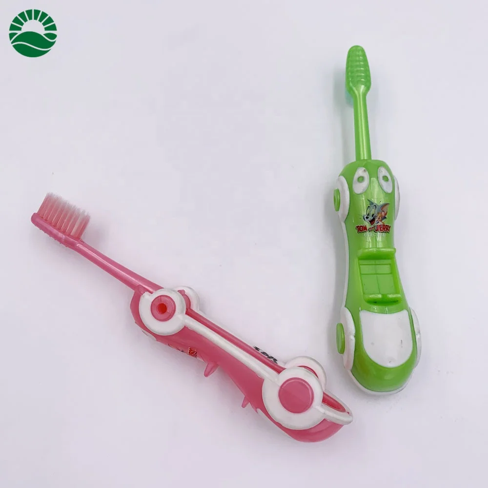 2020 New 3D Car Shaped Folding Tooth brush Boy Girl Kids Travel Toothbrush