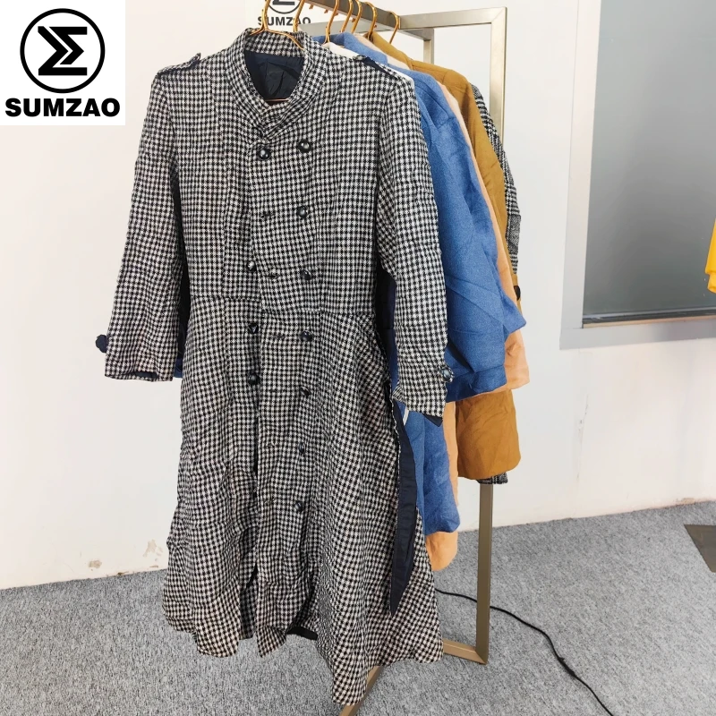 wholesale vintage thrift clothes bales female dress worsted coat women thrift clothes a grade thrift clothes branded