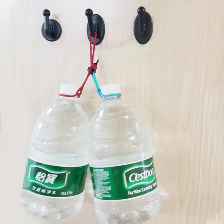 Multi Functions Towel Hanging Individual Hook Black White Suction Towel Hanger Hooks To Stick