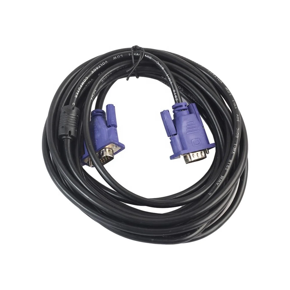 
Factory price 15pin 1.5m Male To Male Vga Cable For Computer display 