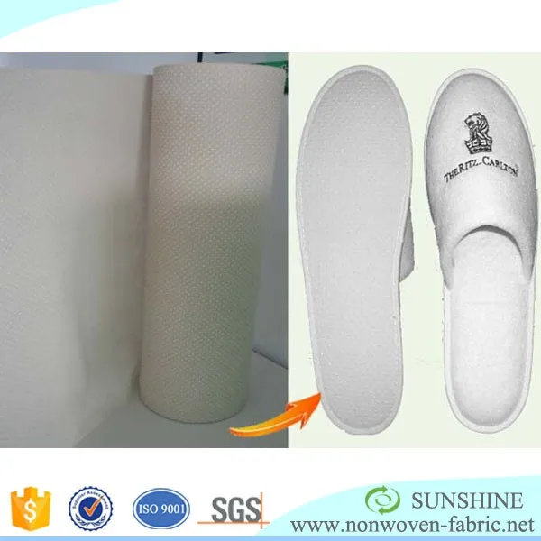 Textiles Waterproof Anti-Slip Mat 100% PP Non-slip Non-Woven Fabric with PVC Silicone Dots for Rugs Slipper Shoes