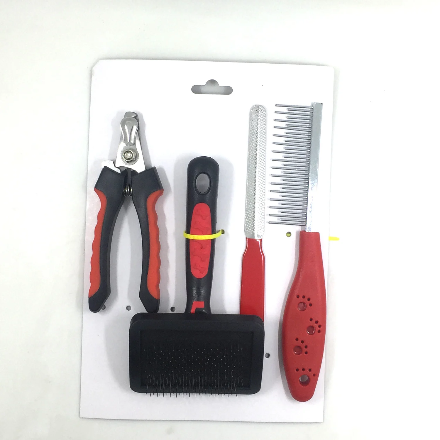 4 Pieces Pet Grooming Tools Set with Box Bundled Cleaner Dog for Medium Dogs Cats