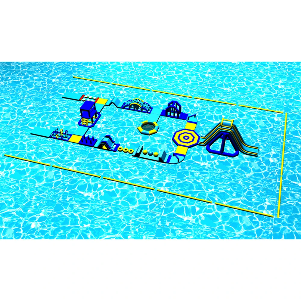 Factory price inflatable water amusement park games custom inflatable water obstacle course