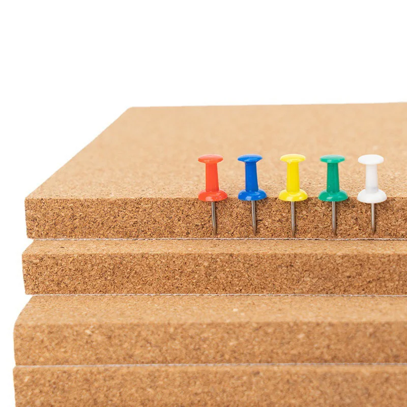 Factory Wholesale custom 30*30cm Small Self Adhesive Cork Bulletin Board Pin Black wall maounted notice