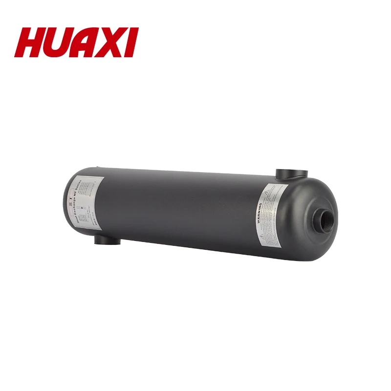 HUAXI Factory Wholesale Black Swimming Pool Heat Pump 1-10 Square Meter Tubular Heat Exchanger Enhances Water Temperature